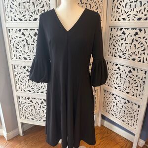 Calvin Klein Black Dress with Gold Zipper NWT Sz 12